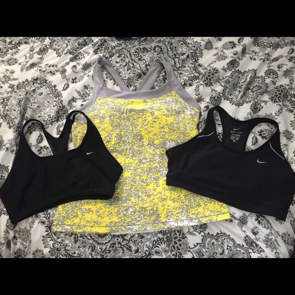 SPORTS BUNDLE: 2 NIKE BRAS/LUCY SPORTS TANK